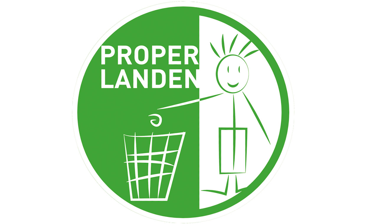 Concept & vormgeving logo Proper Landen